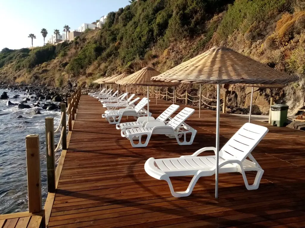 Private beach